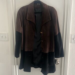 Oversized 2 tones velvet jacket size Medium